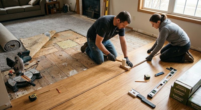 Bamboo Flooring Installation in San Marcos, TX