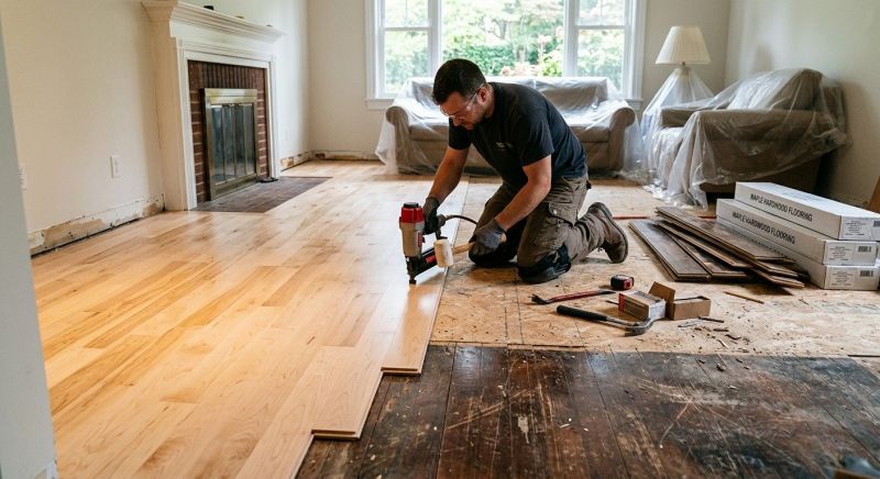 Maple Flooring Installation in San Marcos, TX