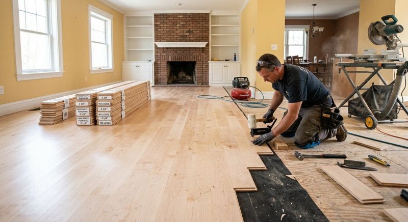 Maple Flooring Installation in San Marcos, TX