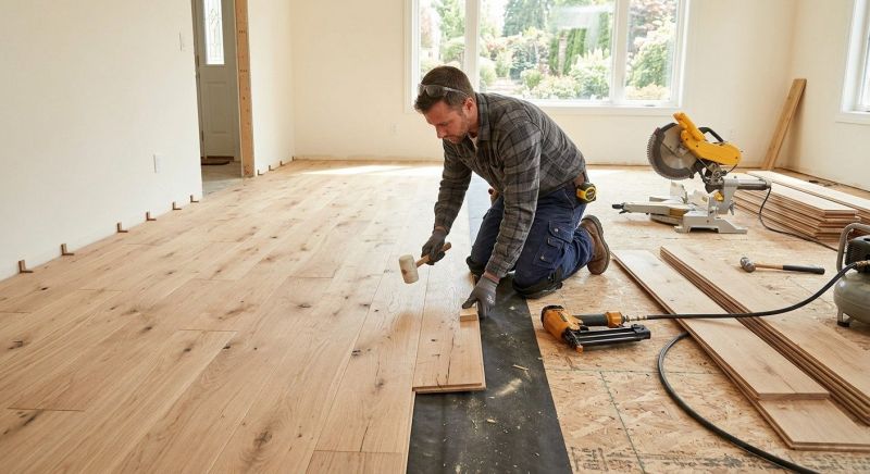 Oak Floor Installation in Buda, TX