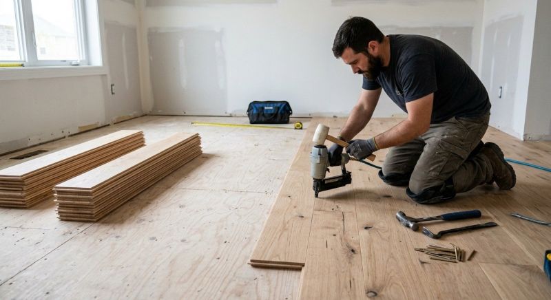 Oak Floor Installation in Buda, TX