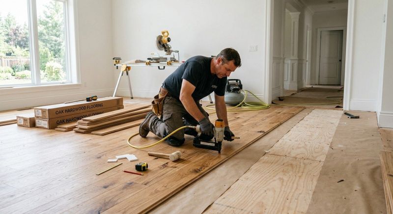 Oak Floor Installation in Comal County, TX