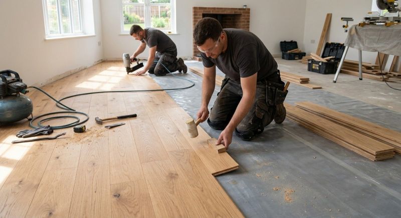 Oak Floor Installation in Kyle, TX