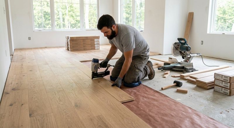 Oak Floor Installation in Lockhart, TX