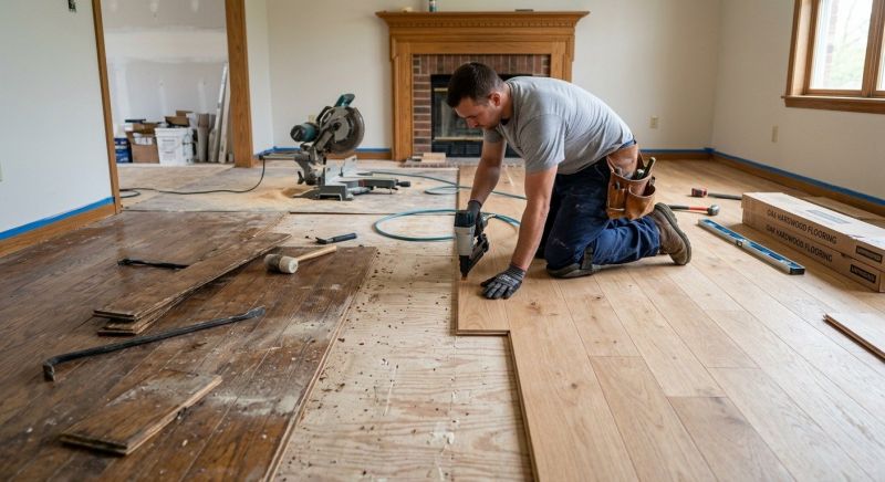 Oak Floor Replacement in San Marcos, TX