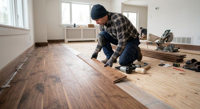 Walnut Flooring Installation in San Marcos, TX