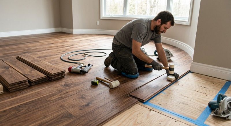 Walnut Flooring Installation in San Marcos, TX
