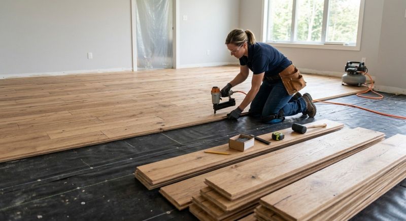 Walnut Flooring Installation in San Marcos, TX